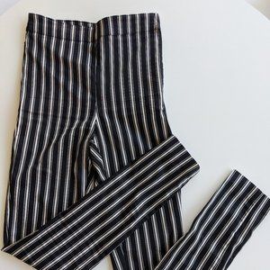 Black and Cream striped legging pant
